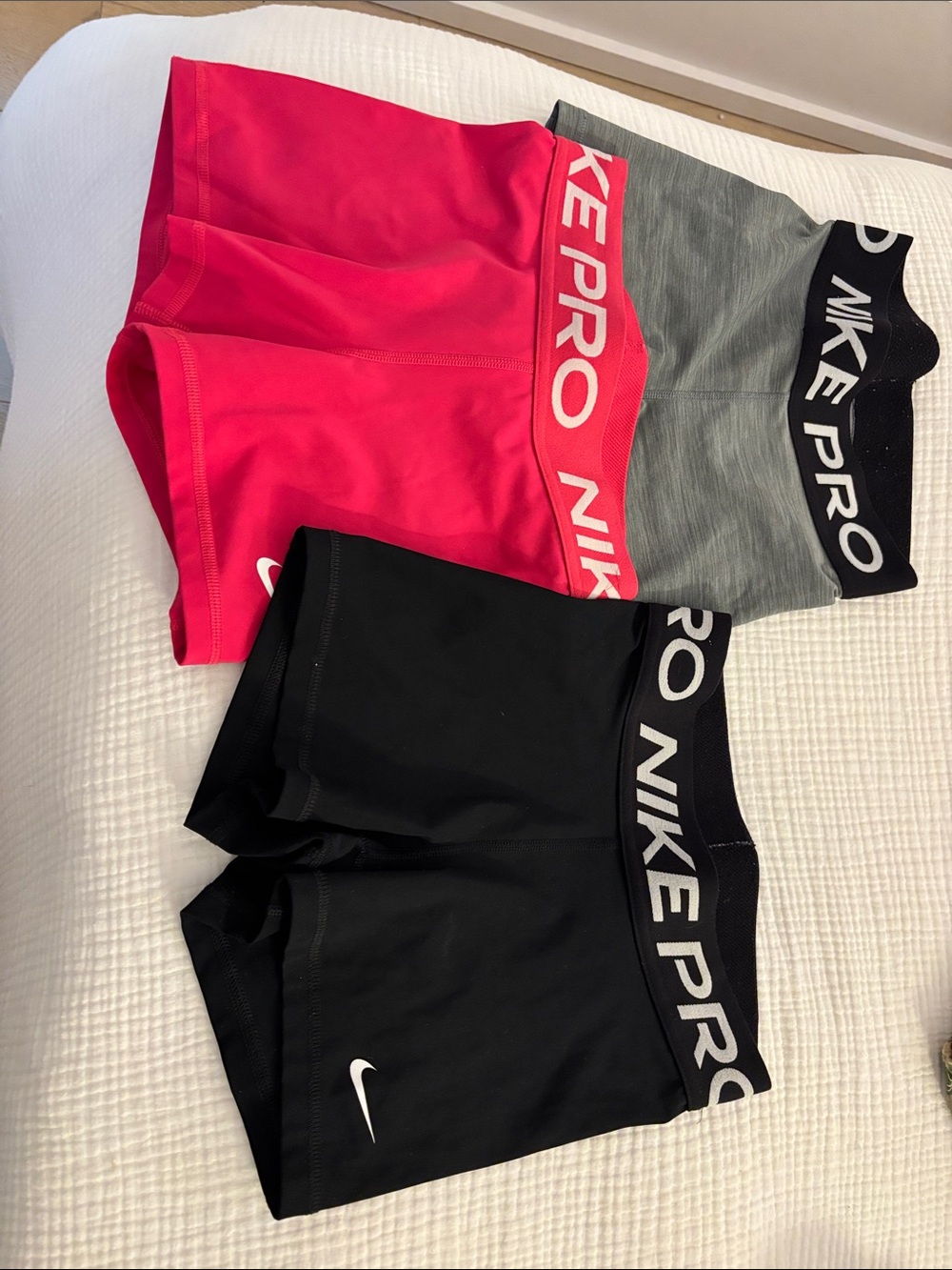 Nike women’s ' Performance Shorts - Pink, Black, Gray